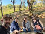 Brian and Jessie share a picnic with Pablo and Eva.